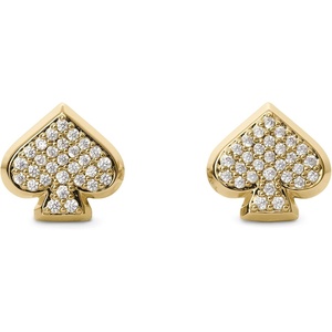 image:imagekate spade new york Everyday Spade StudsClearGold Pave