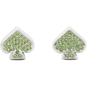 image:imagekate spade new york Everyday Spade StudsGreenSilver Pave