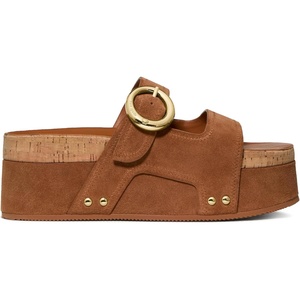 image:imagekate spade new york Halo Suede Platform Footbed SandalSaddle Suede