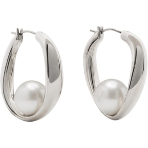 image:imagekate spade new york Harmony HoopsCreamSilver Hoops