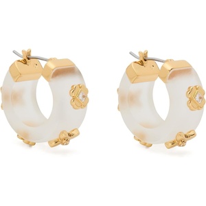image:imagekate spade new york Heritage Bloom HoopsClearGold