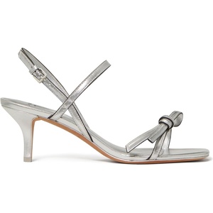 image:imagekate spade new york Loop Metallic Leather Kitten Heel SandalSilver