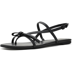 image:imagekate spade new york Loop Smooth Leather Flat SandalBlack