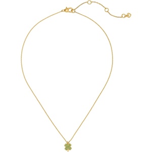 image:imagekate spade new york Lucky Charm NecklaceGreenGold Clover