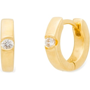 image:imagekate spade new york Meant To Be Fine Jewelry EarringsGold Diamond Huggies