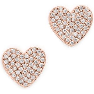 image:imagekate spade new york Mini StudsClearRose Gold Heart