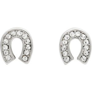 image:imagekate spade new york Mini StudsClearSilver Horseshoe