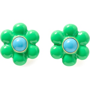 image:imagekate spade new york Petal Puff Statement StudsGreen MultiGold
