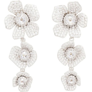 image:imagekate spade new york Poppy Power Linear Earrings ClearSilver One Size