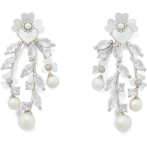 image:imagekate spade new york Precious Pansy Cluster EarringsCreamSilver Chandelier