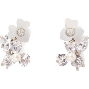 image:imagekate spade new york Precious Pansy Cluster EarringsCreamSilver Studs