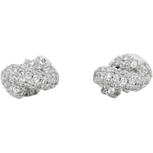 image:imagekate spade new york Sailors Knot StudsClearSilver Pave