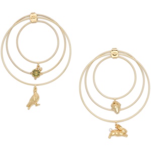 image:imagekate spade new york Secret Garden Charm Hoops