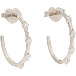 image:imagekate spade new york Set in Stone HoopsClearSilver