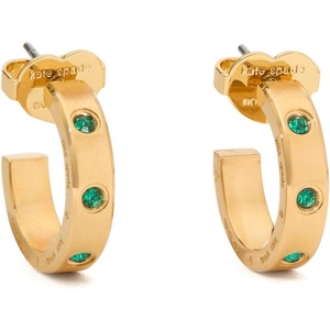 image:imagekate spade new york Set in Stone HoopsEmerald Huggies