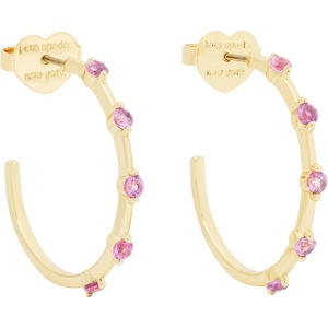 image:imagekate spade new york Set in Stone HoopsRose Gold