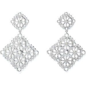 image:imagekate spade new york Spade Flower Lace Drop EarringsSilver