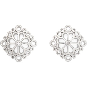 image:imagekate spade new york Spade Flower Lace StudsSilver