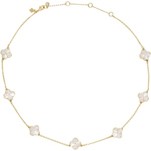 image:imagekate spade new york Spade Flower Pave Scatter NecklaceMother Of Pearl