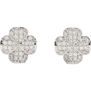 image:imagekate spade new york Spade Flower Pave StudsClearSilver