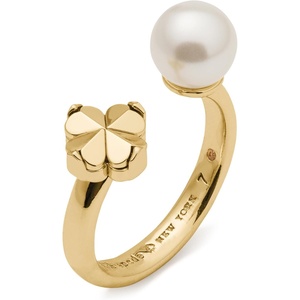 image:imagekate spade new york Spade Flower Pearl RingWhite Gold
