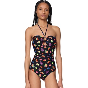 image:imagekate spade new york Womens Bandeau One PieceBlack Mlt