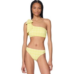 image:imagekate spade new york Womens Bow One Shoulder TopNappa Cabbage