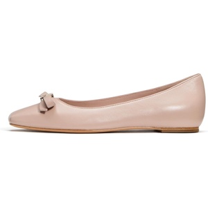 image:imagekate spade new york Womens Deco Bow Smooth Leather FlatPale Vellum
