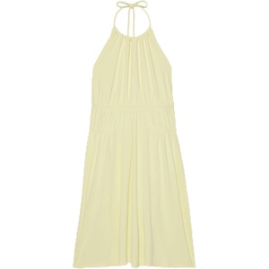 image:imagekate spade new york Womens Drapey Halter Mini DressPale Citron