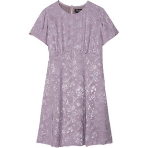 image:imagekate spade new york Womens Mini DressFluid Jacquard Empire Waisted Market Purple