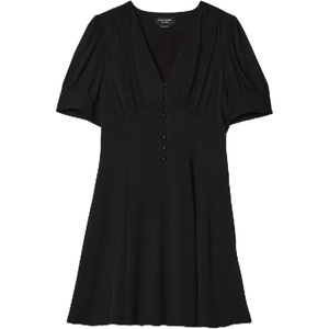 image:imagekate spade new york Womens Mini DressFluid Puff Sleeve Black