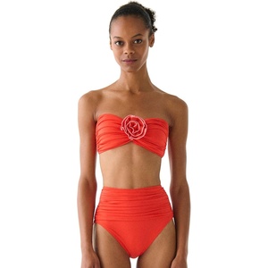 image:imagekate spade new york Womens Rosette Solids Bandeau Bra TopGoji Berry