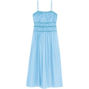 image:imagekate spade new york Womens Smocked Strapless Midi DressPristine Pool