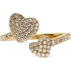 image:imagekate spade new york Yours Truly Pave Heart RingClearRose Gold