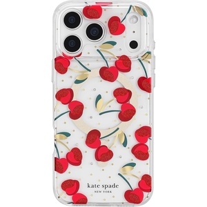 image:imagekate spade new york iPhone 17 Pro Max Case  Cherry Dot Gems  Compatible with MagSafe  Lightweight Designer Case for iPhone 17 Pro Max with AntiScratch Coating and Cherry Dot DesignCherry Dot