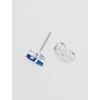 image:imageKate Spade New York Signature Solitaire Studs SapphireSilver Glass Stud Earrings
