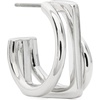 image:imagekate spade new york Geo Pop Stacked HoopsSilver