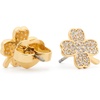 image:imagekate spade new york Lucky Charm EarringsClearGold Clover