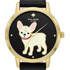 image:imagekate spade new york Metro Womens Watch with Stainless Steel Bracelet or Leather Band Novelty Womens WatchGoldBlack Bulldog