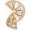 image:imagekate spade new york Twist Statement Earrings ClearGold Cubic Zirconia Womens Fashion Jewelry