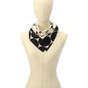 image:imagekate spade new york Womens Seasonless Dot Silk Bandana Scarf Stylish amp Lightweight Fashion AccessoryBlack Cream