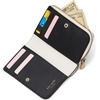 image:imagekate spade new york womens Ava Pebbled Leather Zip Bifold WalletColorblocked Parchment Multi