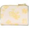 image:imagekate spade new york womens Ava Pebbled Leather Zip Bifold WalletSpring Pansies Yuzu Jam Multi