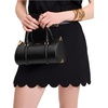 image:imagekate spade new york womens Spade Icon Fine Grain Leather Small Barrel BagBlack