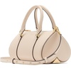image:imagekate spade new york womens Spade Icon Fine Grain Leather Small Barrel BagMilk Glass
