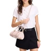 image:imagekate spade new york womens Spade Icon Fine Grain Leather Small Barrel BagRose Smoke