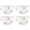 image:imageKate Spade New York 879364 Deco Dot Beige All Purpose Bowls Set of 4