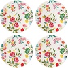 image:imagekate spade new york Garden Floral Accent Plates Set of 4 4 Count WhiteMultiColor