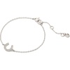 image:imagekate spade new york Lucky Charm BraceletClearSilver Horseshoe