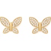 image:imagekate spade new york Lucky Charm EarringsClearGold Butterfly